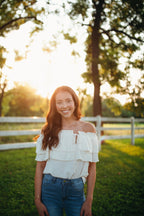 Off-Shoulder Tiered Ruffle Top