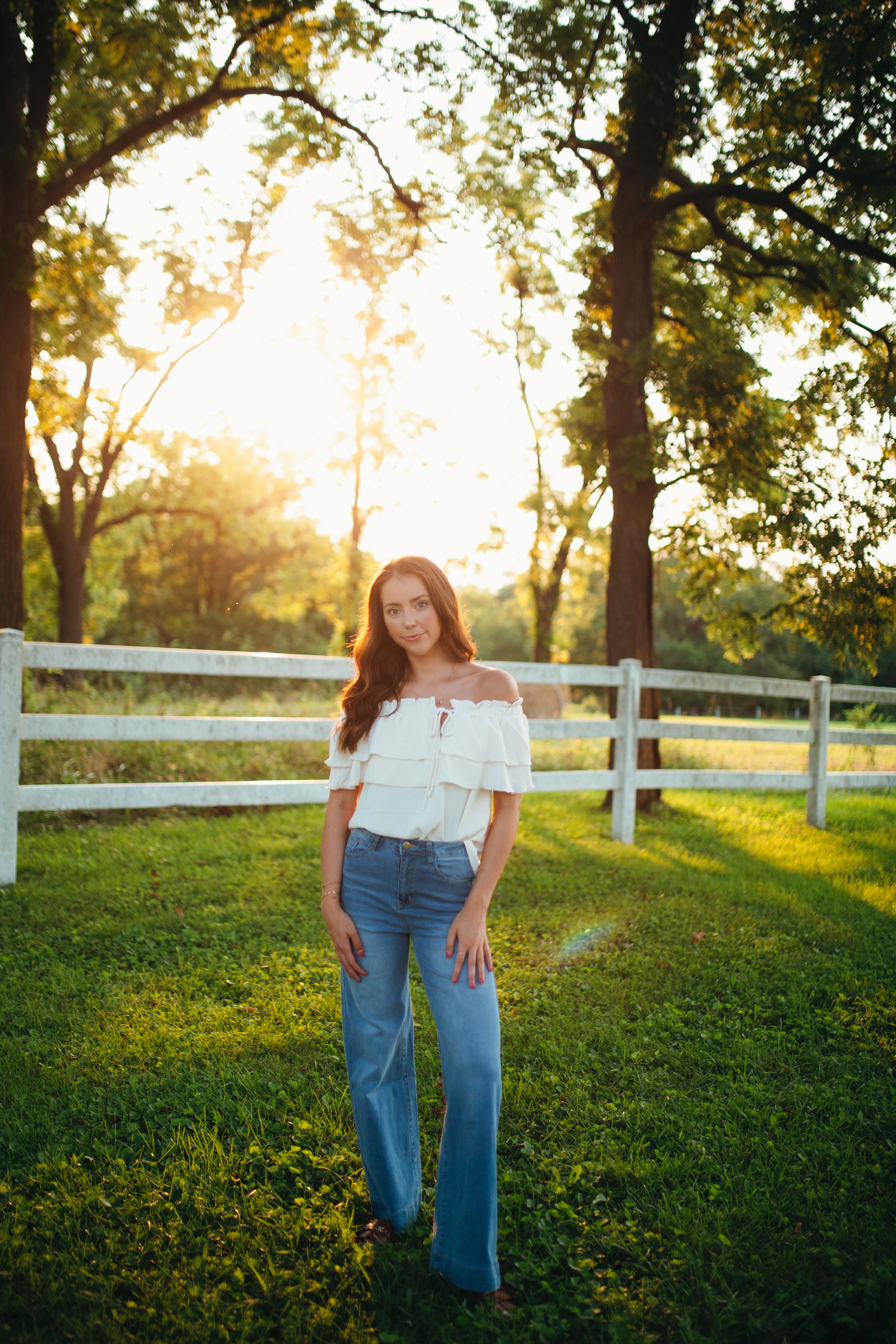 Vintage Wash Wide-Leg Denim Jeans