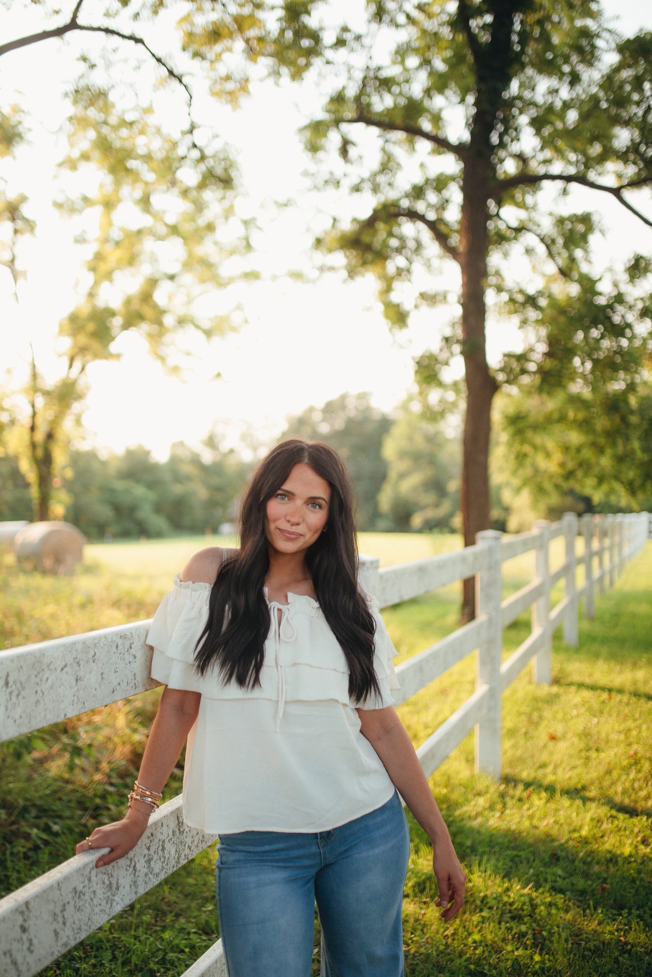 Off-Shoulder Tiered Ruffle Top